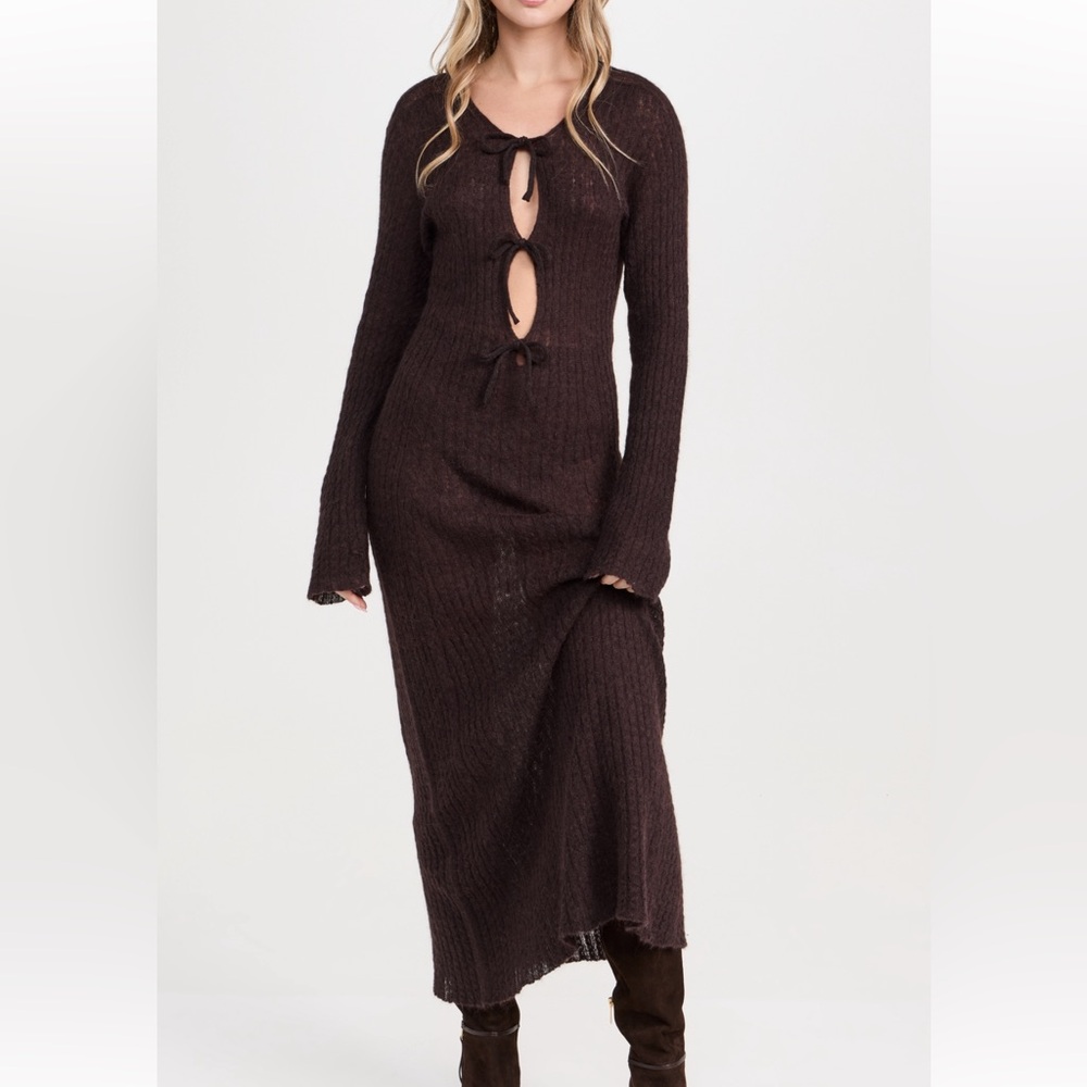 Alohas Triza Brown Maxi Dress